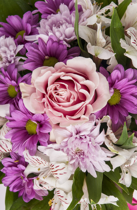 Aranjament floral cilindric pink ” varinata 3 din 3” [3]