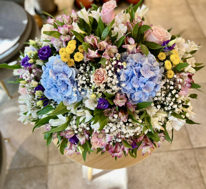 Aranjament floral hortensia blue [3]