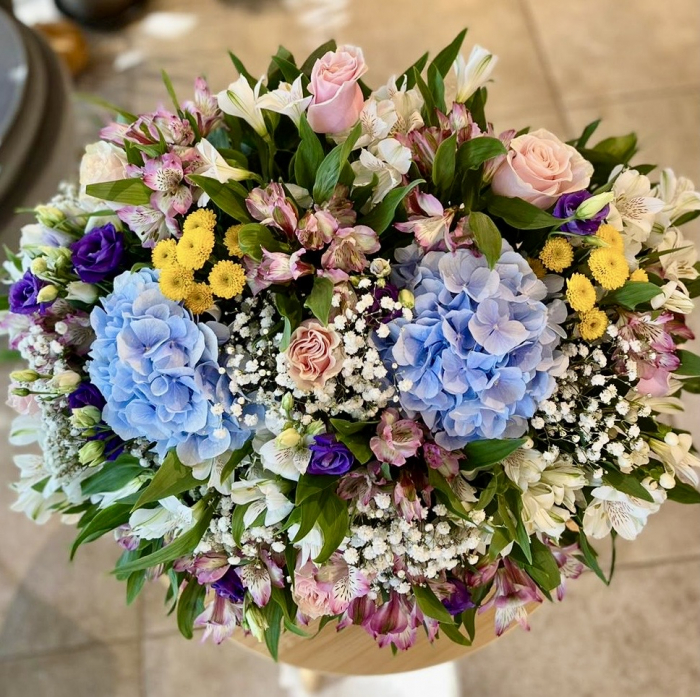 Aranjament floral hortensia blue [1]