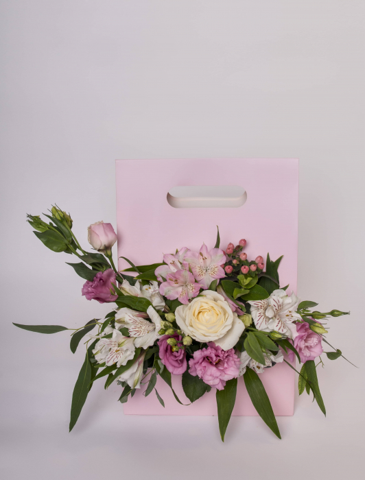 Aranjament floral ” Just for you all pink” [2]