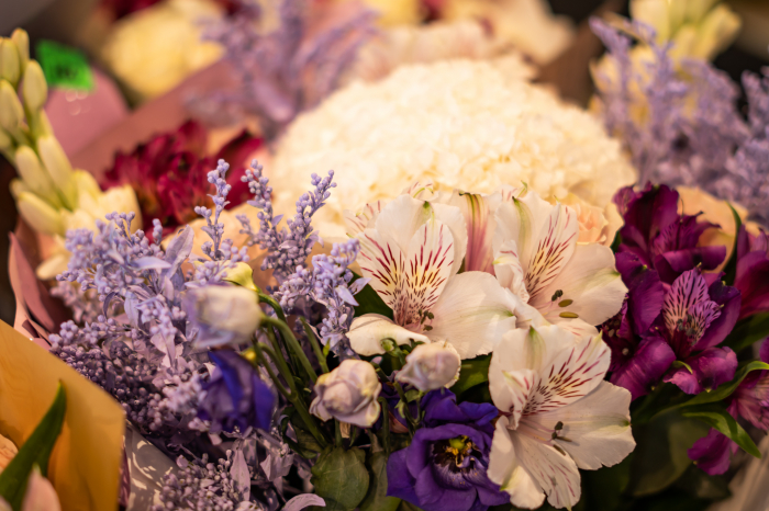 Buchet floral  ” simplu lila” [3]
