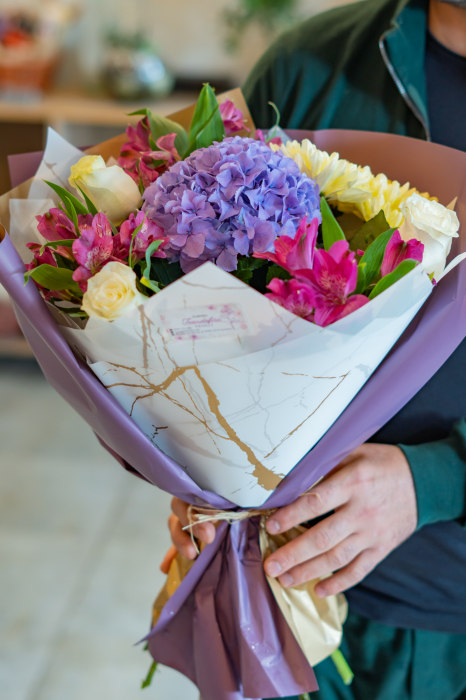 Buchet hortensia blue [2]