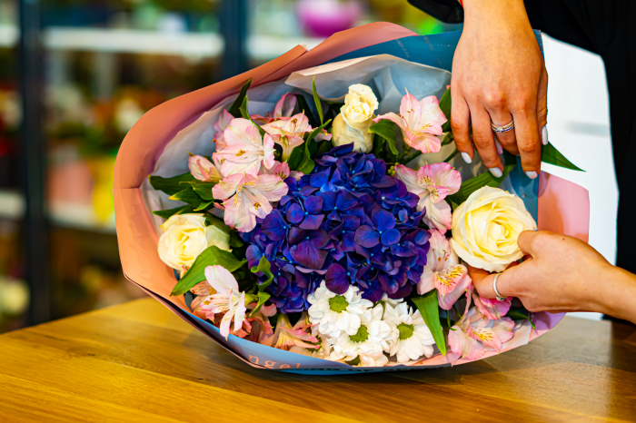 Buchet hortensia blue [1]