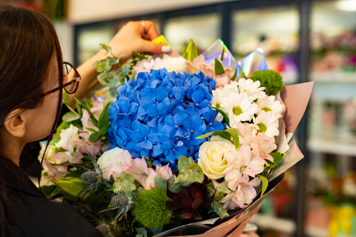 Buchet hortensia blue [3]