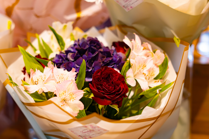 Buchet hortensia mov [2]