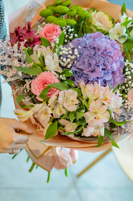 Buchet hortensia mov [3]