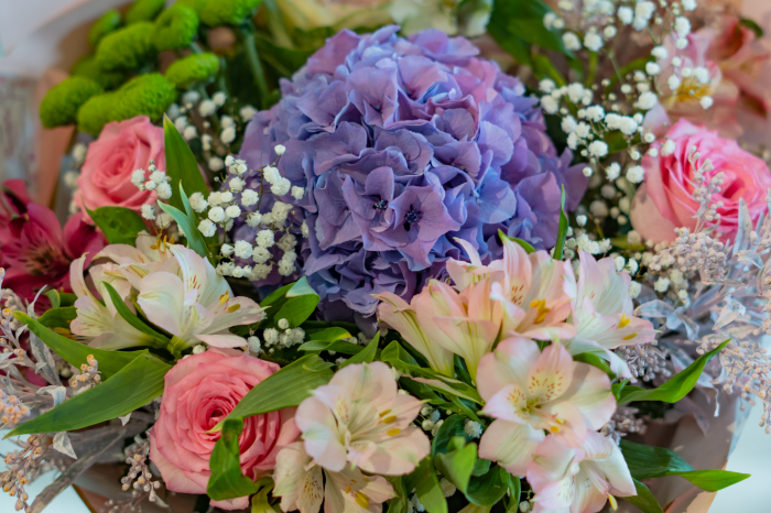 Buchet hortensia mov [2]
