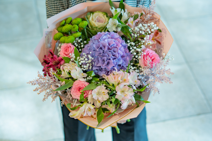 Buchet hortensia mov [1]