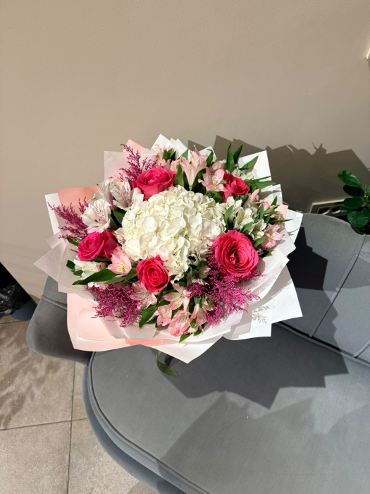 Buchet hortensie 'Red & White' [2]