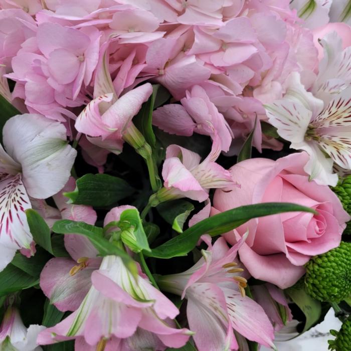 Buchet mixt hortensie roz [2]