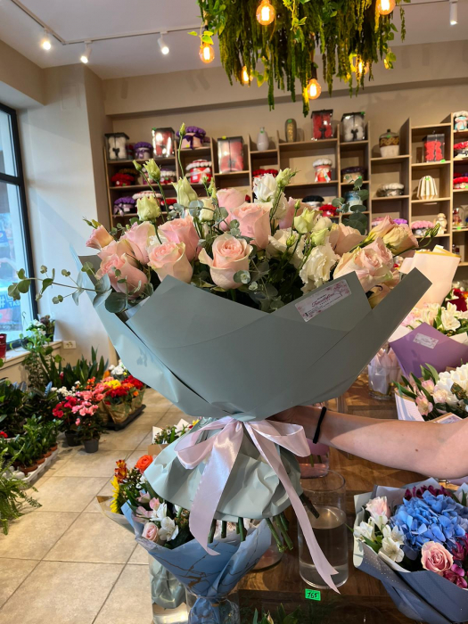 Buchet trandafiri roz [2]
