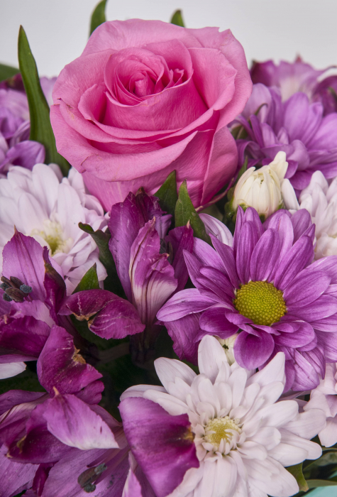 Aranjament floral  pink  ”cutie cilindrică varianta 3 din 3” [4]