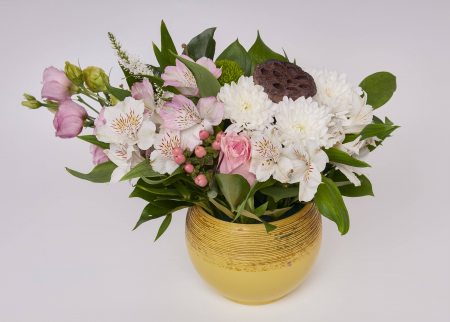 Aranjamente florale în ceramica - Aranjament floral ceramic   ”yellow sky”
