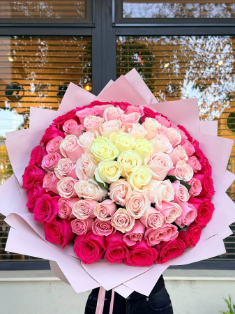 Buchete cu flori elegante - Buchet "Pink lady"
