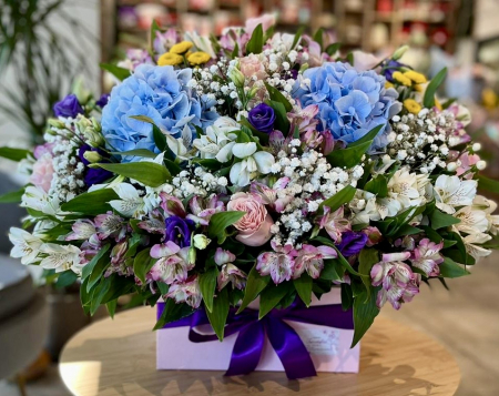 Aranjament floral hortensia blue [1]