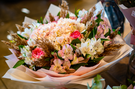 Buchete hortensie - Buchet " Pink"