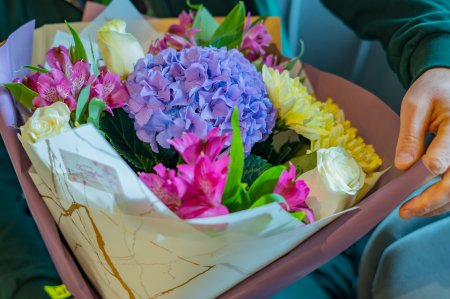 Buchete hortensie - Buchet hortensia blue
