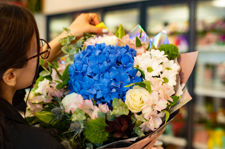 Buchet hortensia blue [2]