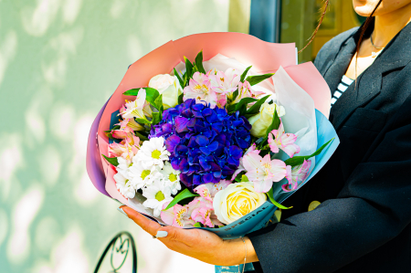 Buchet hortensia blue [1]