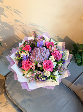 Buchete hortensie - Buchet mixt hortensie mov