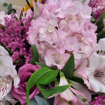 Buchet mixt mov floarea soarelui [2]