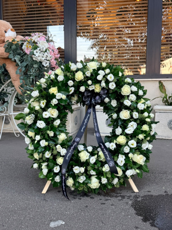 Funerare - Coroana flori 65cm