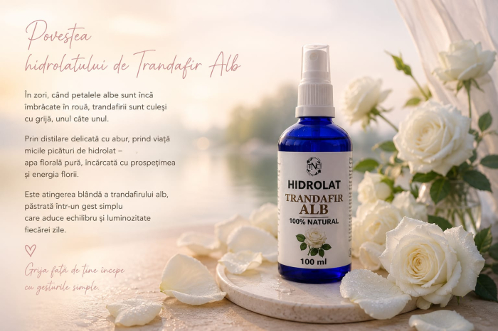 Hidrolat de Trandafir Alb - Apa Florala Naturala, 100 ml [3]