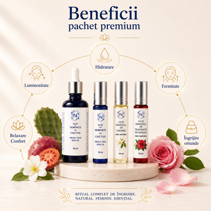 Ritual Complet TNC – Ulei de Cactus, Iasomie și Trandafir de Damasc pentru un Ten Hidratat, Luminos și Revitalizat [5]