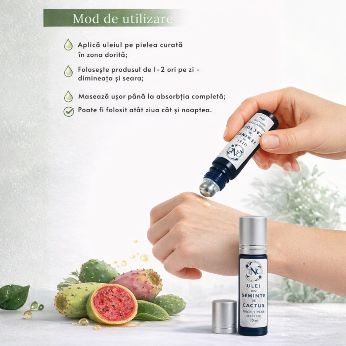 Ulei din Seminte de Cactus, Roll On, 10 ml [3]