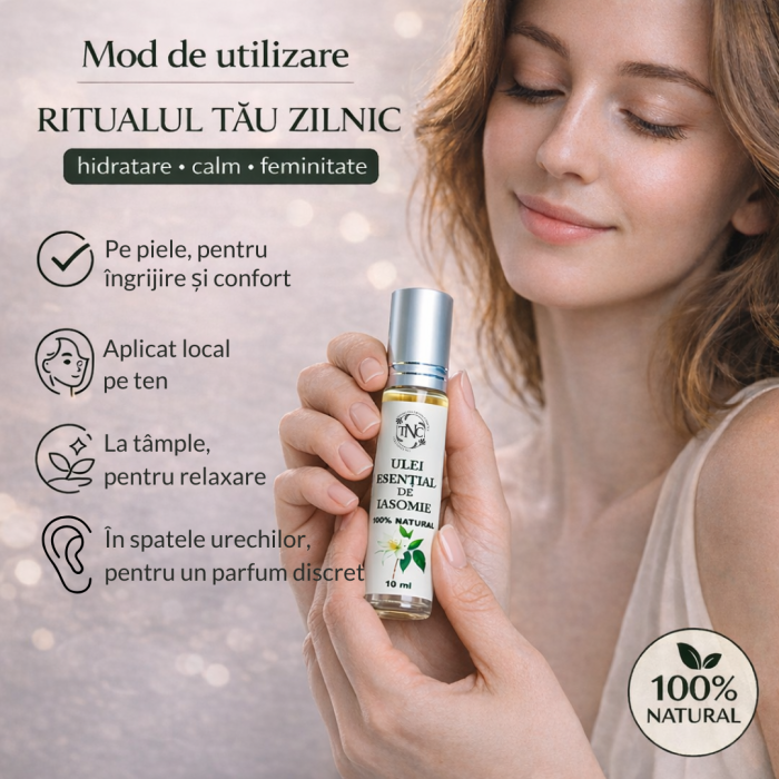 Ulei esential de Iasomie, Jasminum grandiflorum, Roll-on, 10 ml [6]