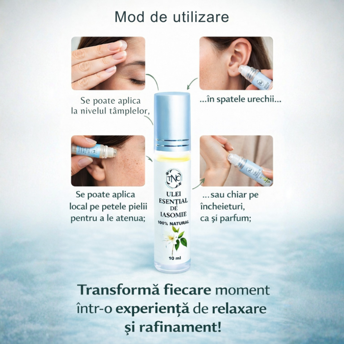 Ulei esential de Iasomie, Jasminum grandiflorum, Roll-on, 10 ml [3]