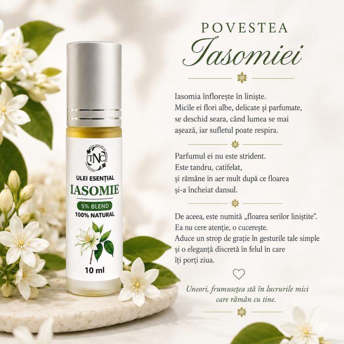 Ulei esential de Iasomie, Jasminum grandiflorum, Roll-on, 10 ml [3]