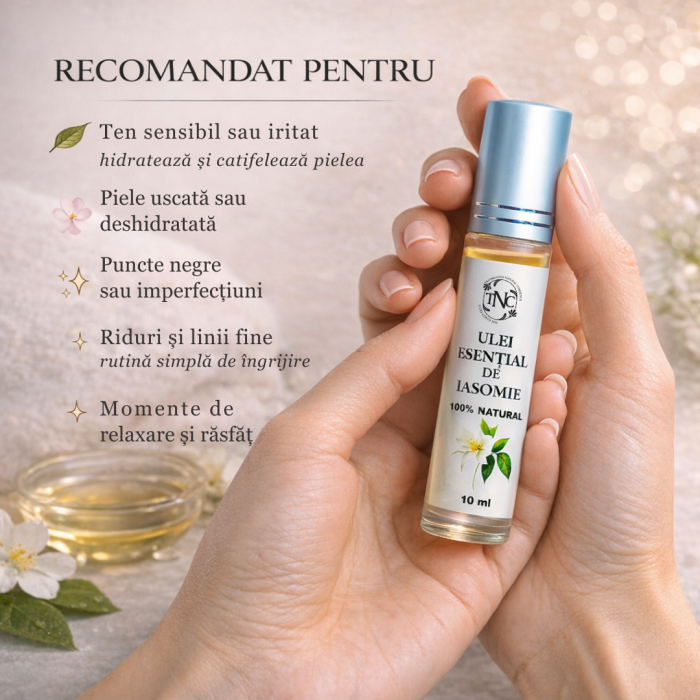 Ulei esential de Iasomie, Jasminum grandiflorum, Roll-on, 10 ml [4]