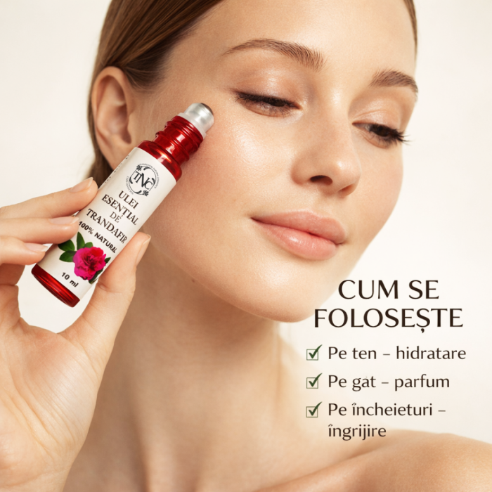 Ulei esential de Trandafir de Damasc, Roll-on, 10 ml [4]