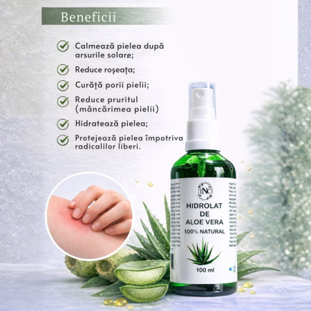 Hidrolat de Aloe Vera, 100% Natural, Transilvania Natural Cosmetics [1]