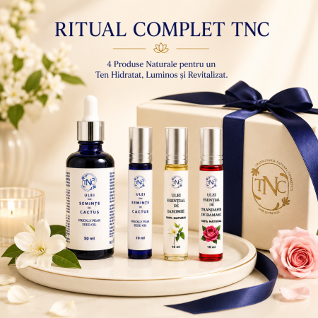 Ritual Complet TNC – Ulei de Cactus, Iasomie și Trandafir de Damasc pentru un Ten Hidratat, Luminos și Revitalizat [1]