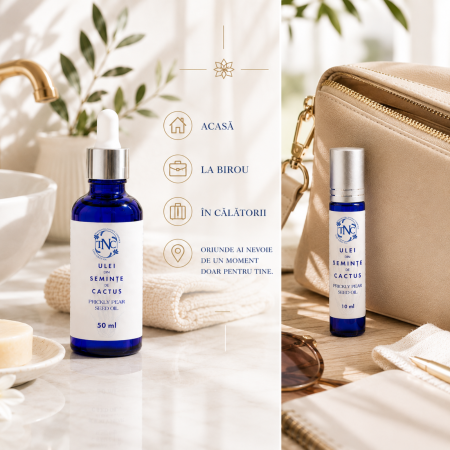 Set Cactus Anti-Aging - Ulei Cactus 50 ml + Cactus Roll-On 10 ml [2]