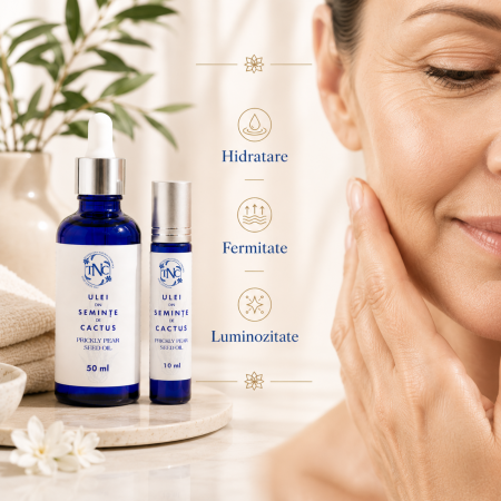 Set Cactus Anti-Aging - Ulei Cactus 50 ml + Cactus Roll-On 10 ml [3]