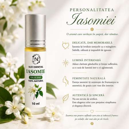 Ulei esential de Iasomie, Jasminum grandiflorum, Roll-on, 10 ml [3]