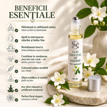 Ulei esential de Iasomie, Jasminum grandiflorum, Roll-on, 10 ml [1]