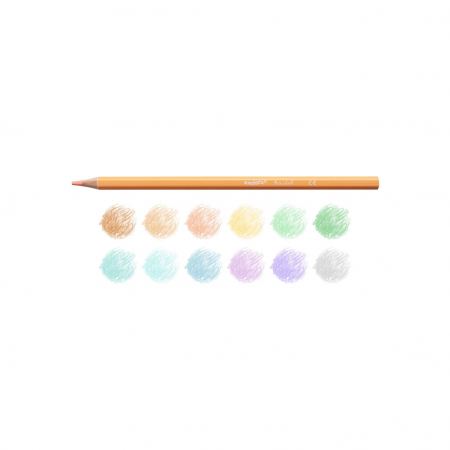 Creioane de colorat în 12 culori pastel [1]