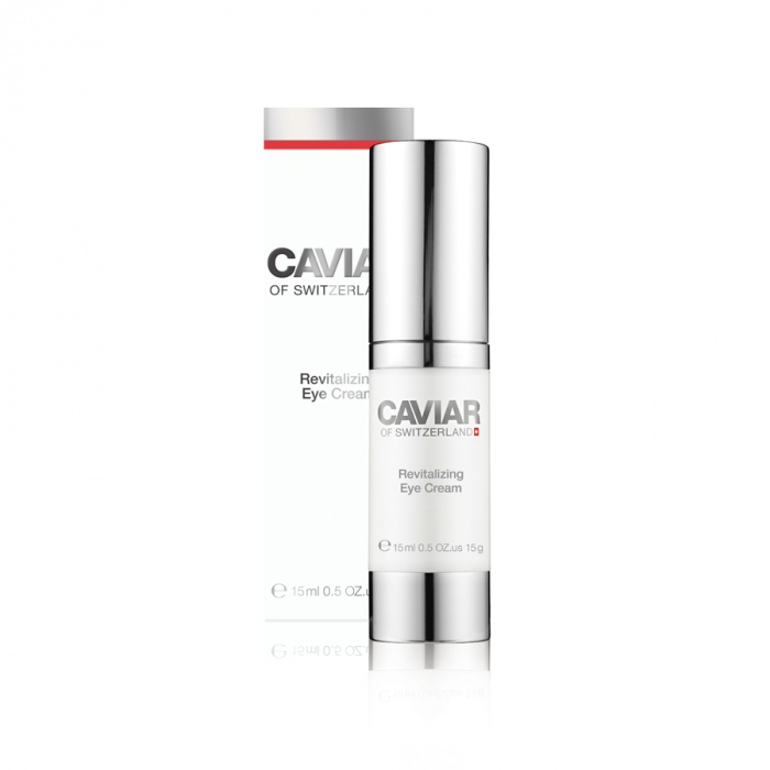 Descoperă magia ochilor tineri cu Caviar of Switzerland Revitalizing Eye Cream. Pune-ți privirea în valoare și strălucește! Cumpără acum și bucură-te de o frumusețe radiantă! [3]