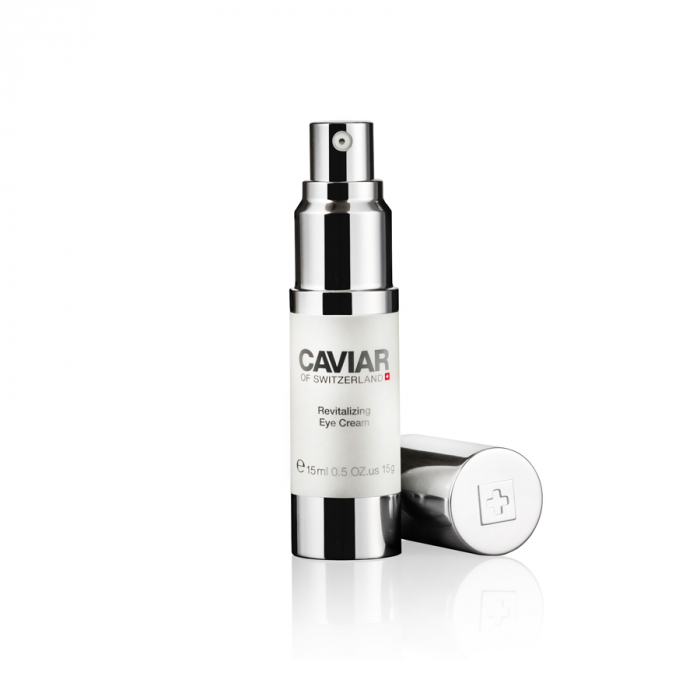 Descoperă magia ochilor tineri cu Caviar of Switzerland Revitalizing Eye Cream. Pune-ți privirea în valoare și strălucește! Cumpără acum și bucură-te de o frumusețe radiantă! [2]
