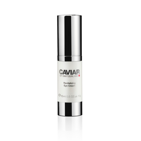 Crema de ochi - Descoperă magia ochilor tineri cu Caviar of Switzerland Revitalizing Eye Cream. Pune-ți privirea în valoare și strălucește! Cumpără acum și bucură-te de o frumusețe radiantă!