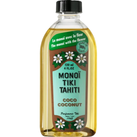Ulei de corp - Răsfăț Tahitian cu Monoi TIKI Tahiti Coco Coconut - Pentru O Piele Catifelată și Păr Strălucitor
