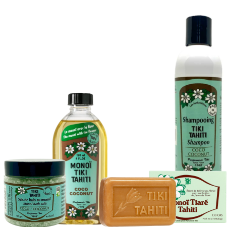 Toate Produsele - Tiki Tahiti Coconut Paradise Collection – Set 4 Produse cu Monoi Coconut