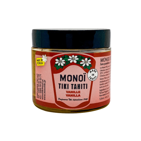 Vanilie - Explorare Senzorială: Ulei Natural Monoi TIKI Tahiti Vanilla pentru o Îngrijire Luxuriantă