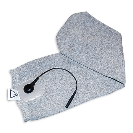 Electrod textil în formă de șosetă pentru terapie cu impulsuri bioadaptive eficientă și confortabilă a piciorului