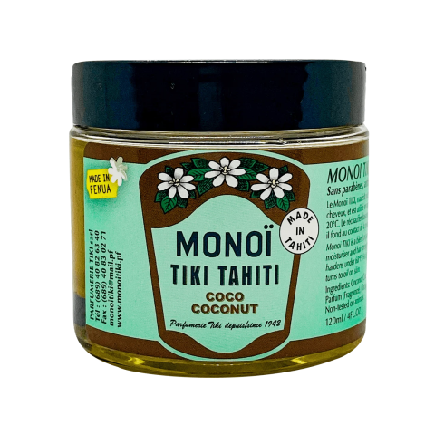 Coconut - Răsfăț Tahitian cu Monoi TIKI Tahiti Coco Coconut - Pentru O Piele Catifelată și Păr Strălucitor