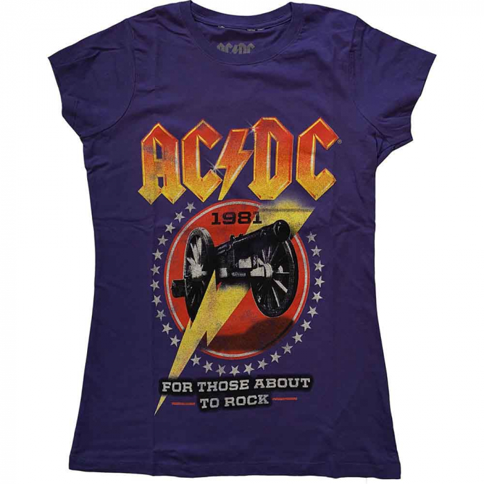 AC/DC Ladies T-Shirt: For Those About To Rock '81 [1]